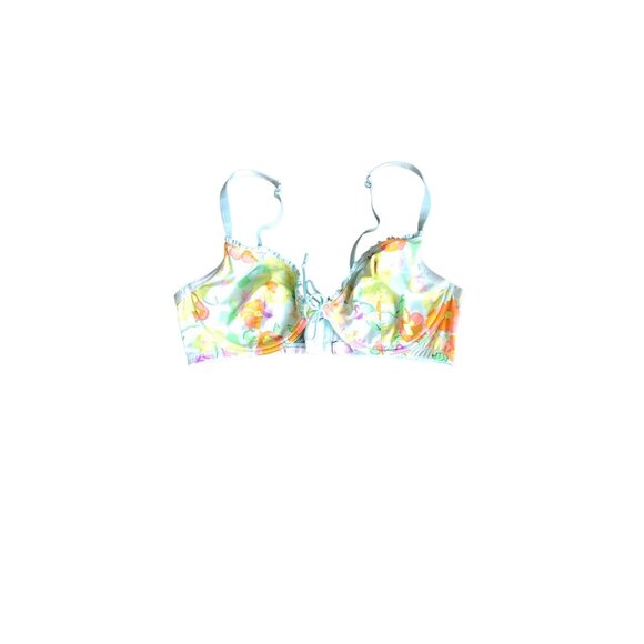 Savage X Fenty Blue Floral Unpadded 40DD Bra - Picture 1 of 7